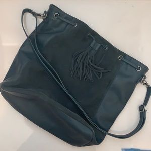 American Eagle teal tote bag